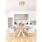Z-Lite Carnaby Flush Mount, 4-Light, 18 In.W x 8.25 In.H, Modern Gold/Clear Ribbed 7504FR18-MGLD - alternate 7